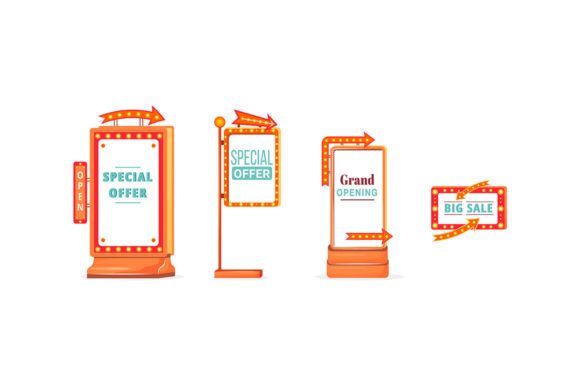 Download Shopping Sale Vintage Vector Ads Board - Vintage Collection