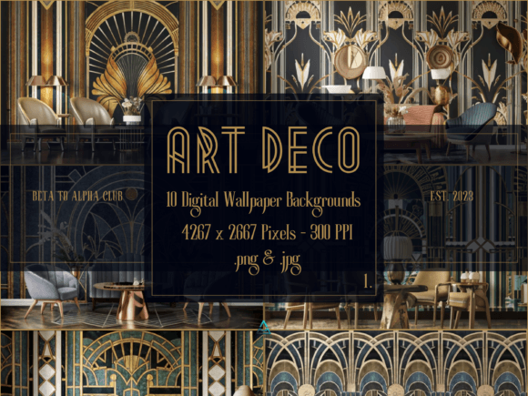 Download Art Deco Digital Backgrounds Wallpapers - Background Collection