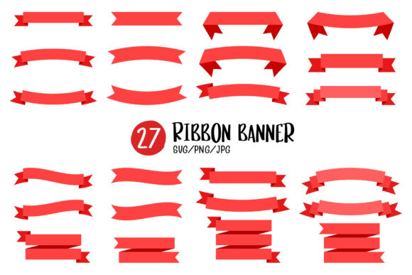 Download Red Ribbon Banner with Space for Text. - Text Collection