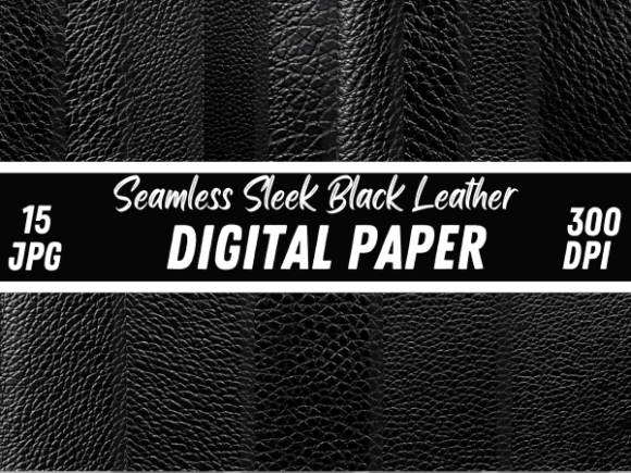 Download Sleek Black Plain Leather Textures Paper - Text Collection