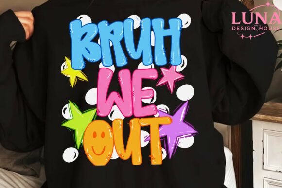Download Bruh We out Colorful Text PNG Clipart - Text Collection