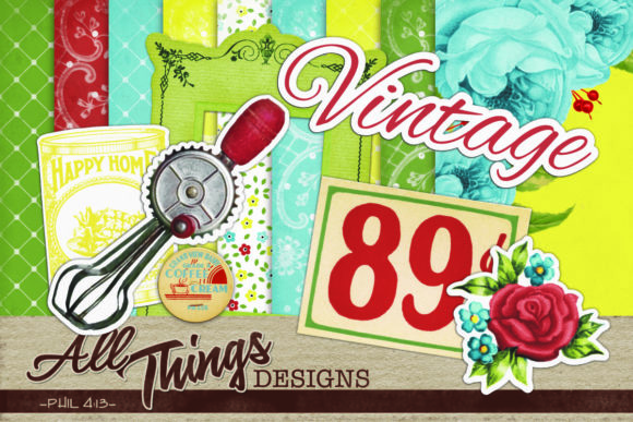 Download Vintage Scrapbook Kit - Vintage Collection